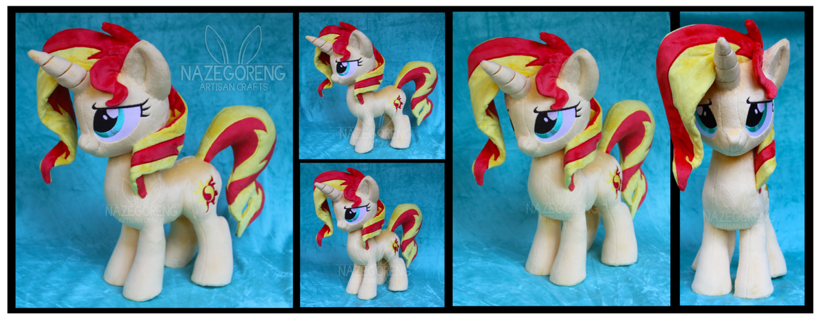 sunset shimmer custom plush by nazegoren