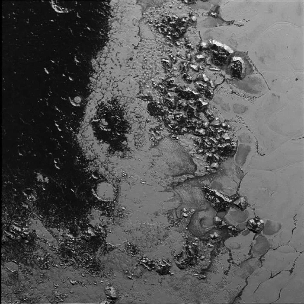 nh pluto mountain range