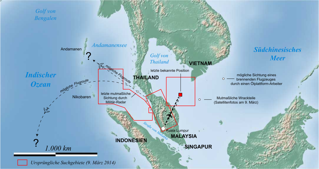 Suche nach MH370