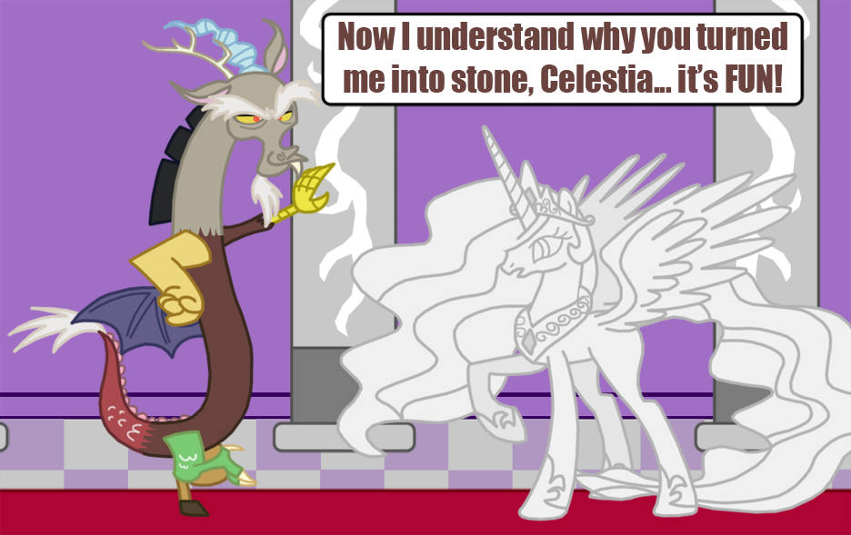 discord with princess celestia as a stat