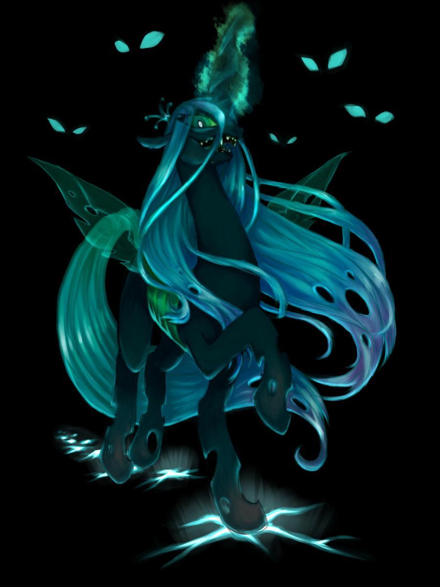 1130335 safe solo queen chrysalis pixiv 