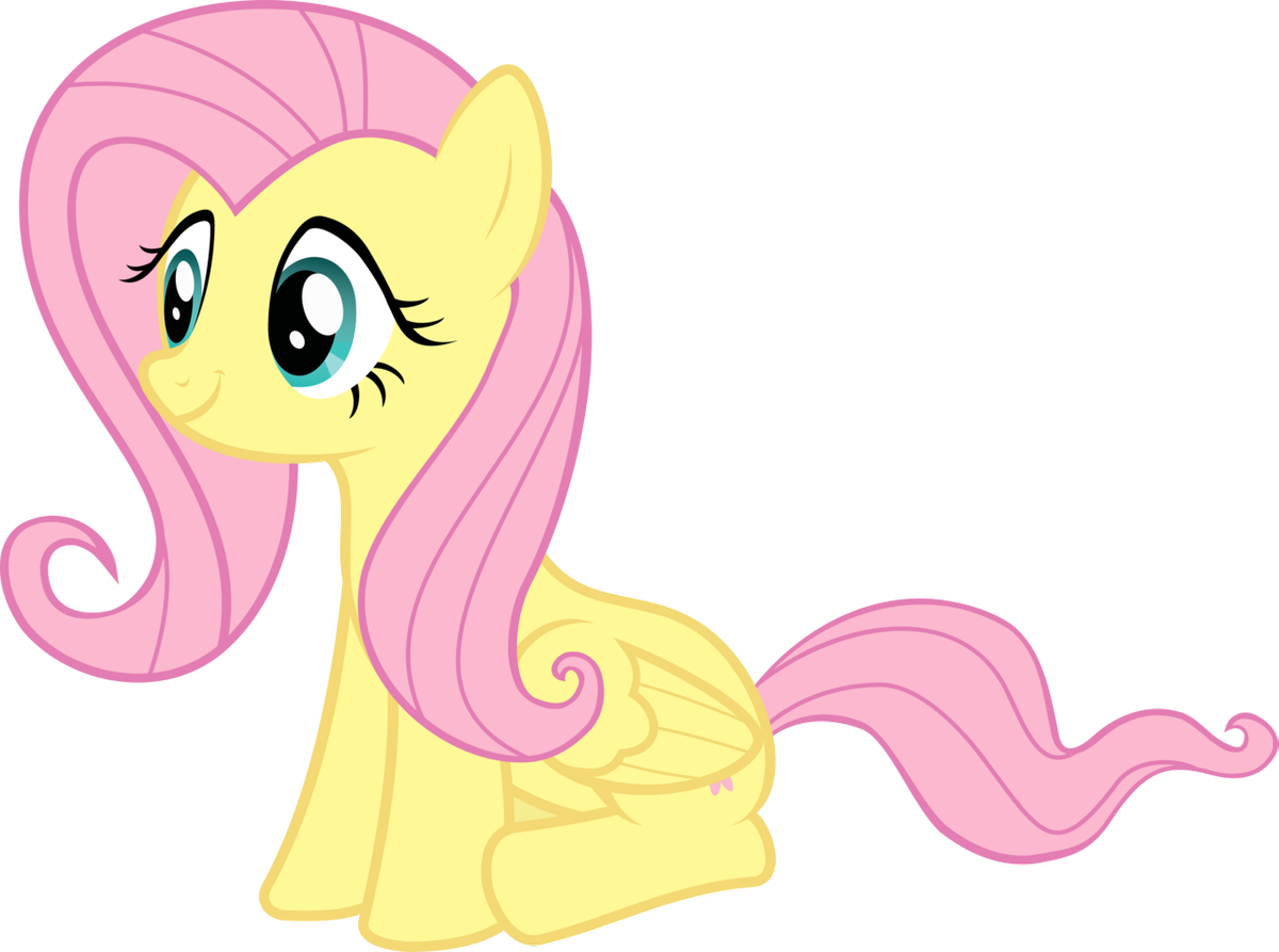 fluttershy sitting by sulyo-d57462a