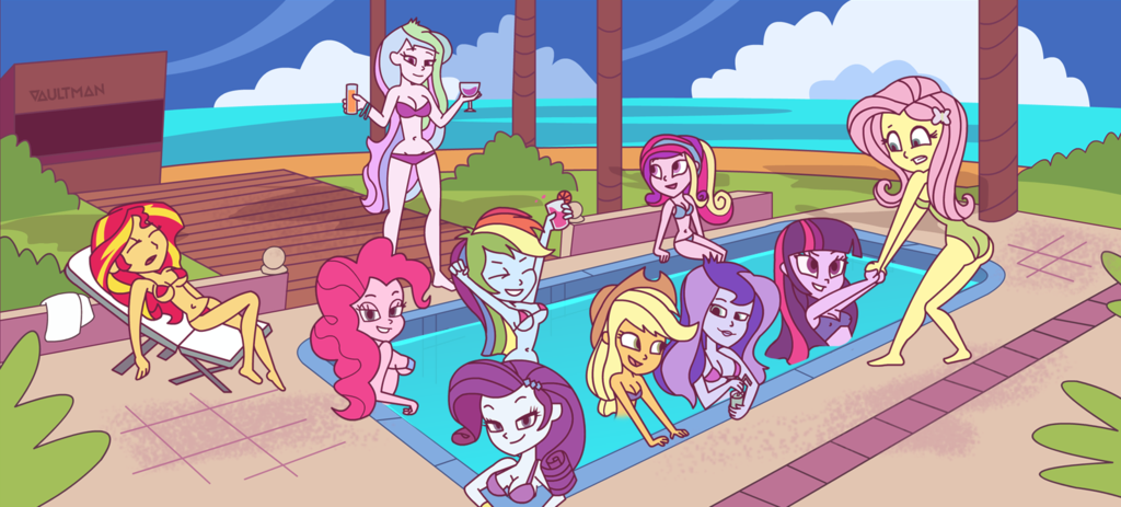 party   equestria girls by vaultman-d9a3