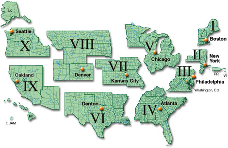 FEMA regions