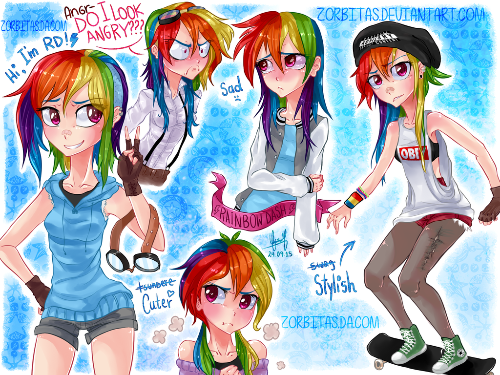 human rainbowdash thing by zorbitas-d9ar