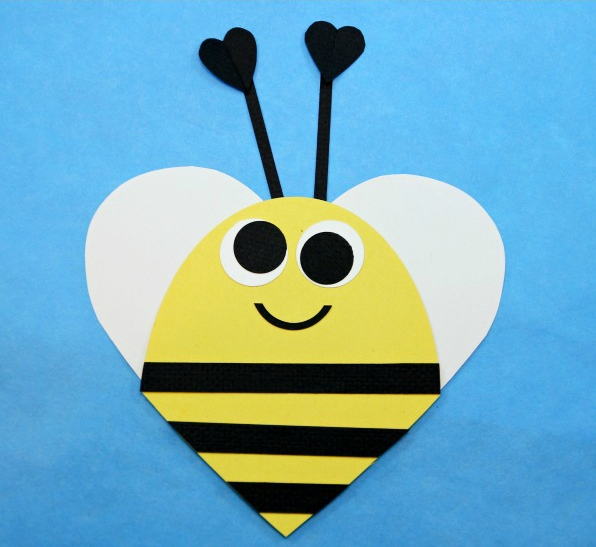 valentine-heart-shaped-bee-craft-for-kid