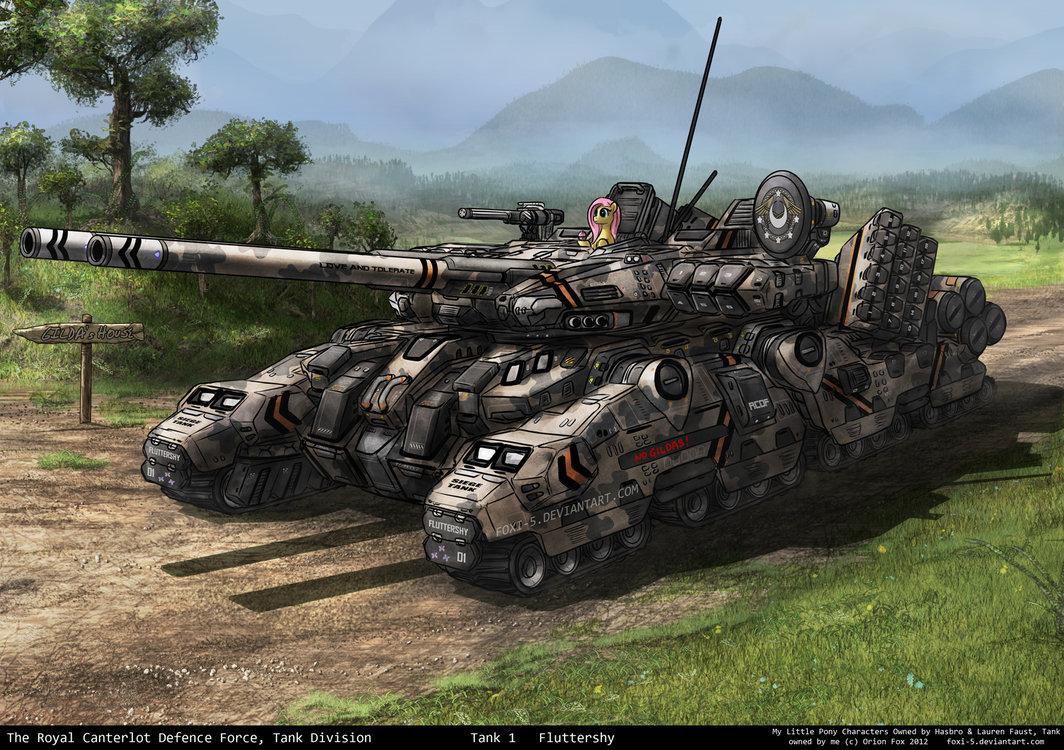 fluttershy  s siege tank by foxi 5-d57oc