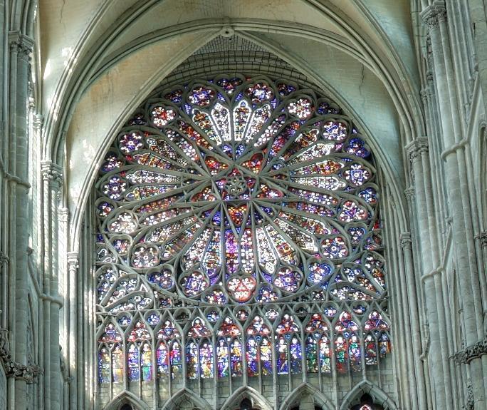 amiens cathedral north stainedglass smal