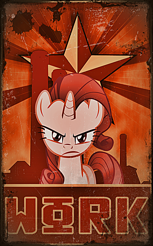 rarity work soviet style posterart by gr