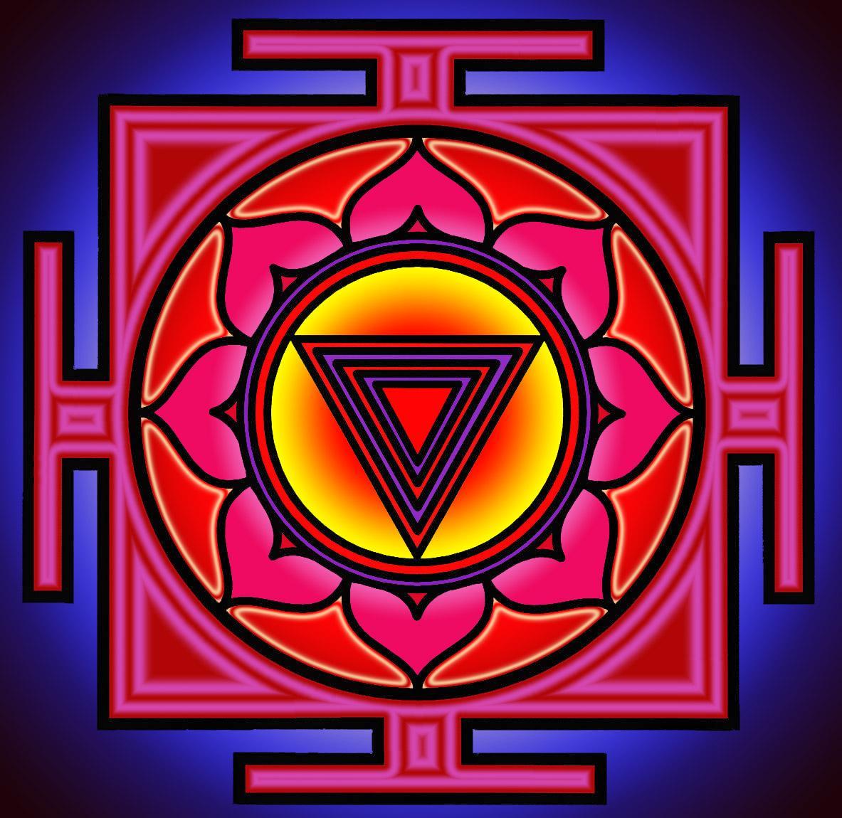 Kali yantra color