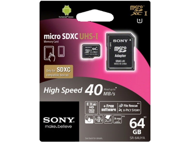 SONY-SR64UYA-microSDXC-Karte-64GB-Class-