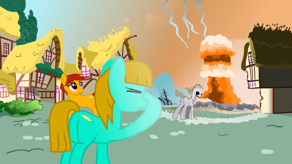 ponyville nuclear destruction by dekujun