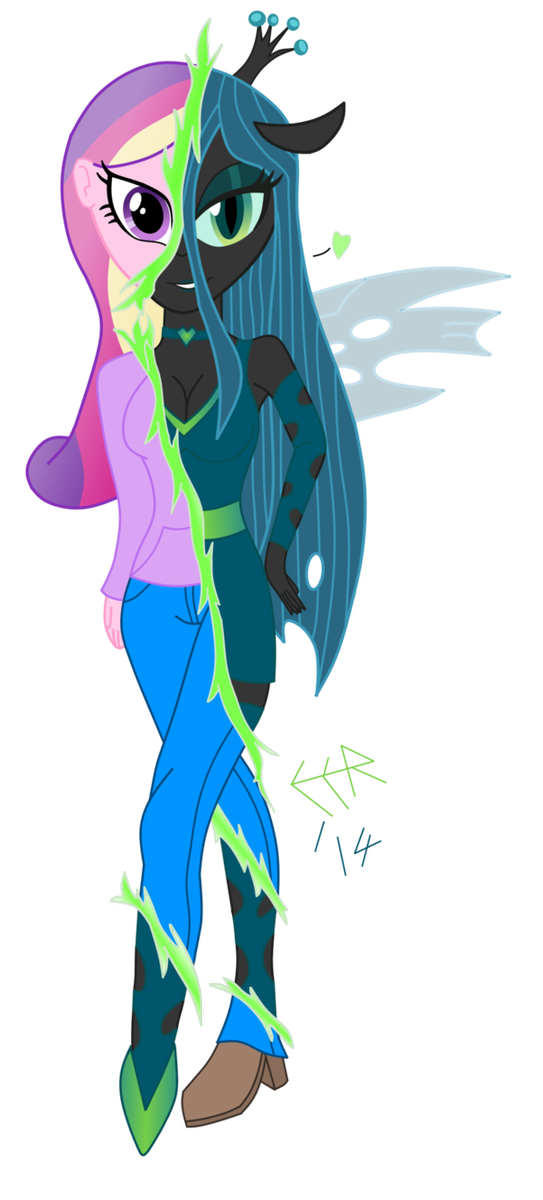 queen chrysalis  equestria girls style b