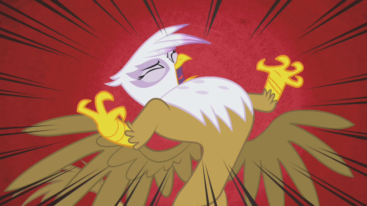 Gilda snaps red background speed lines S