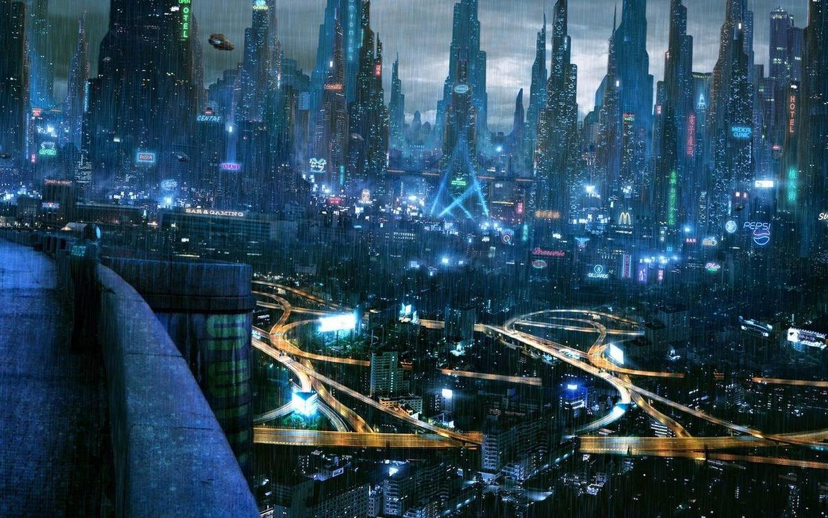 39271 sci fi futuristic city