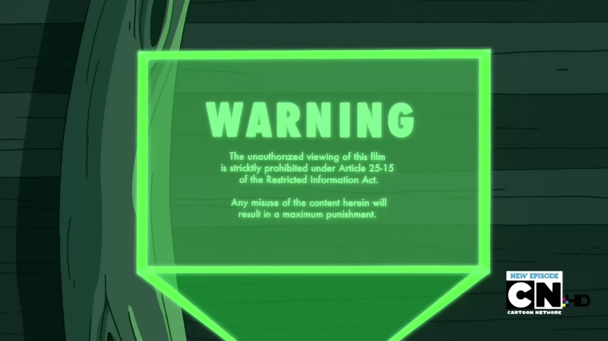 S2e23 movie warning