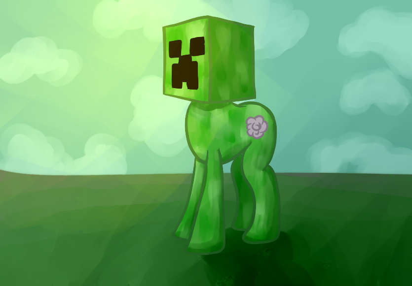 creeper pone by darkflame75-d4yh3fa