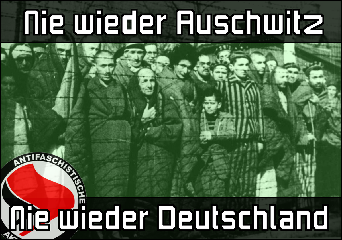 Nie wieder auschwitz rgb