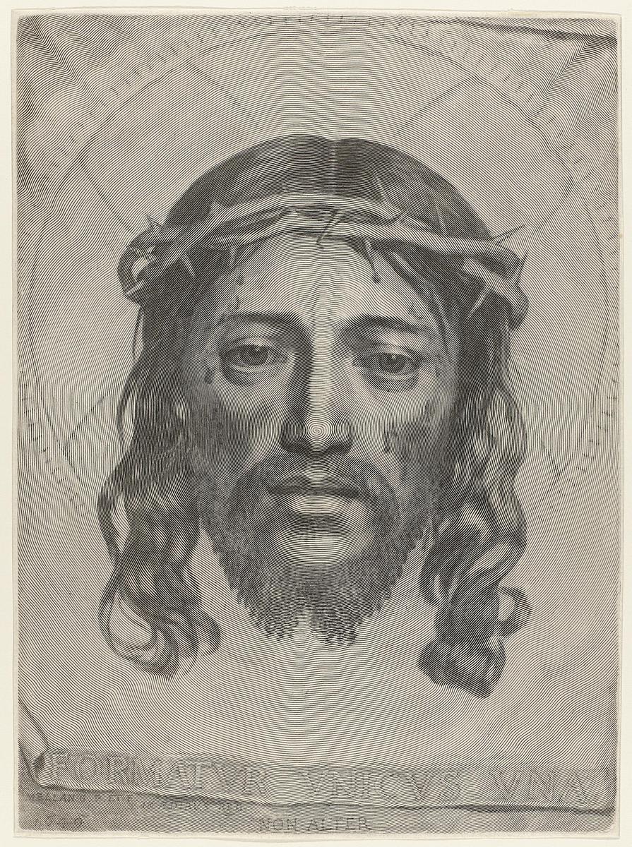 Claude Mellan - Face of Christ - WGA1476