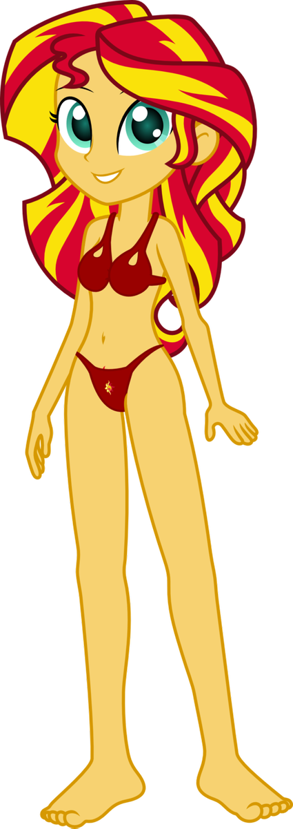  com sunset shimmer bikini outfit by sal