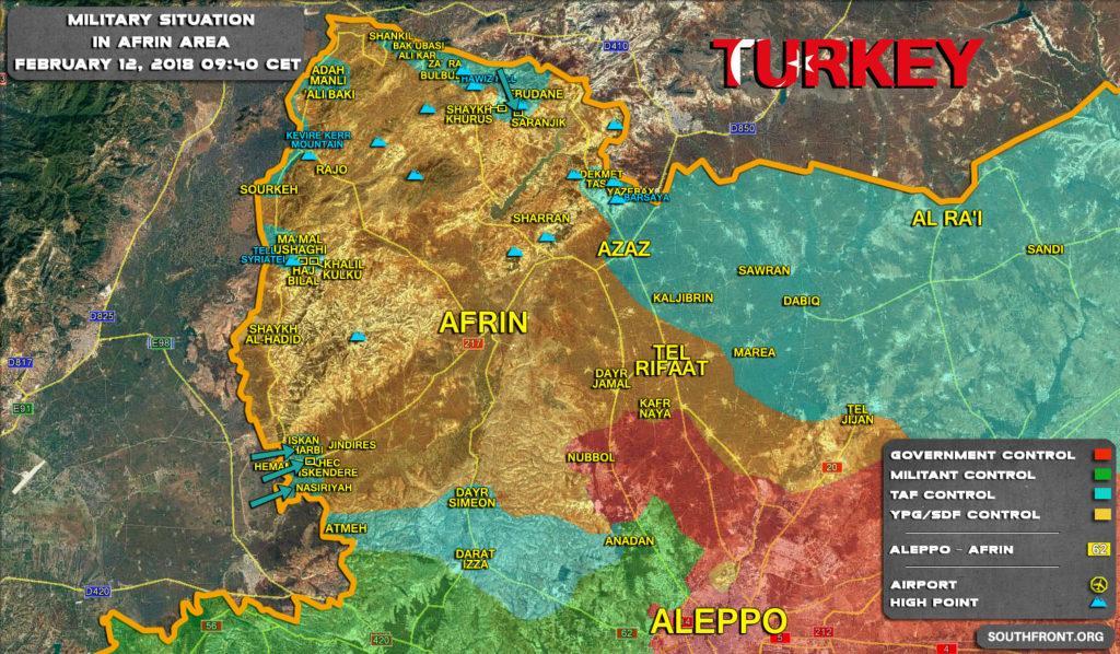 12feb Afrin area Syria War Map-1024x598