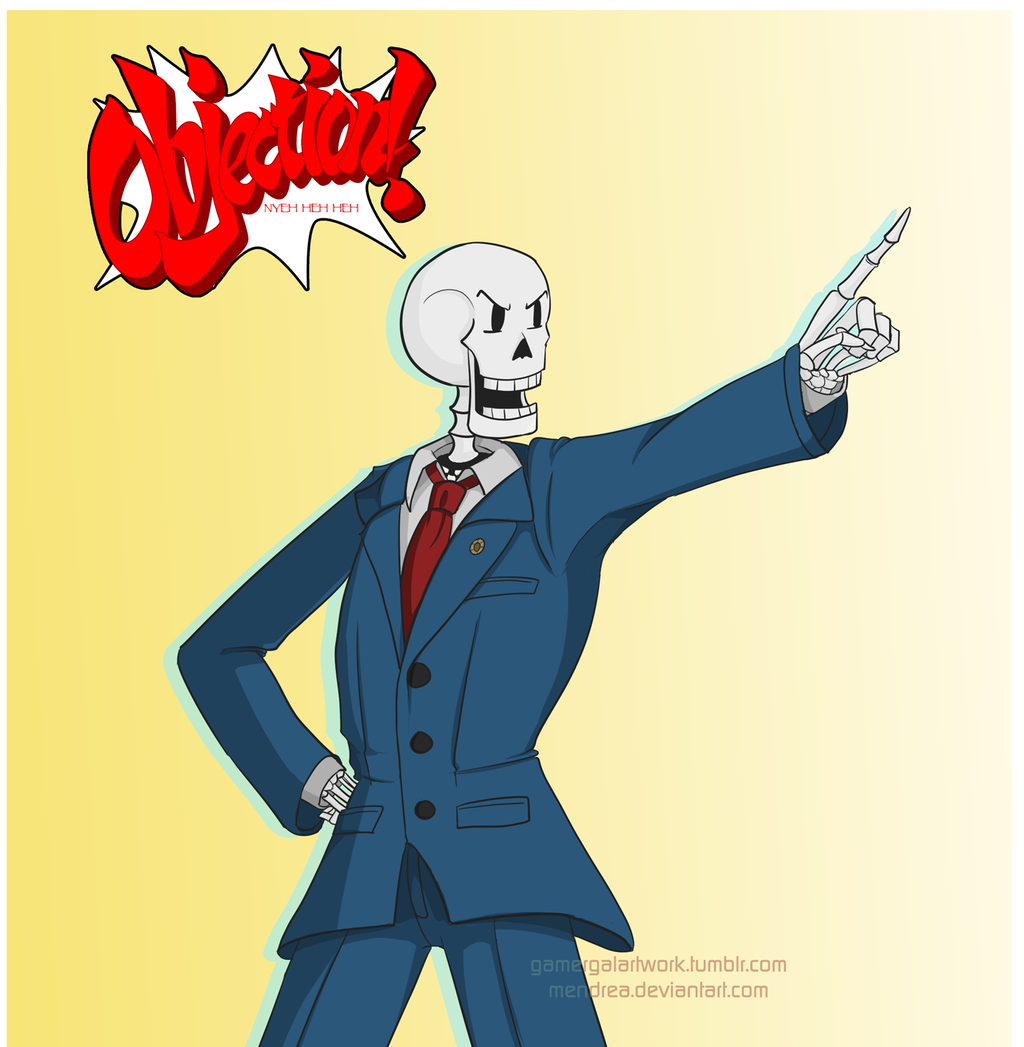 papyrus  ace attorney by mendrea-d9jda2g