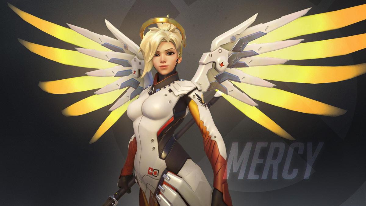 overwatch wallpaper  mercy by haikai13-d