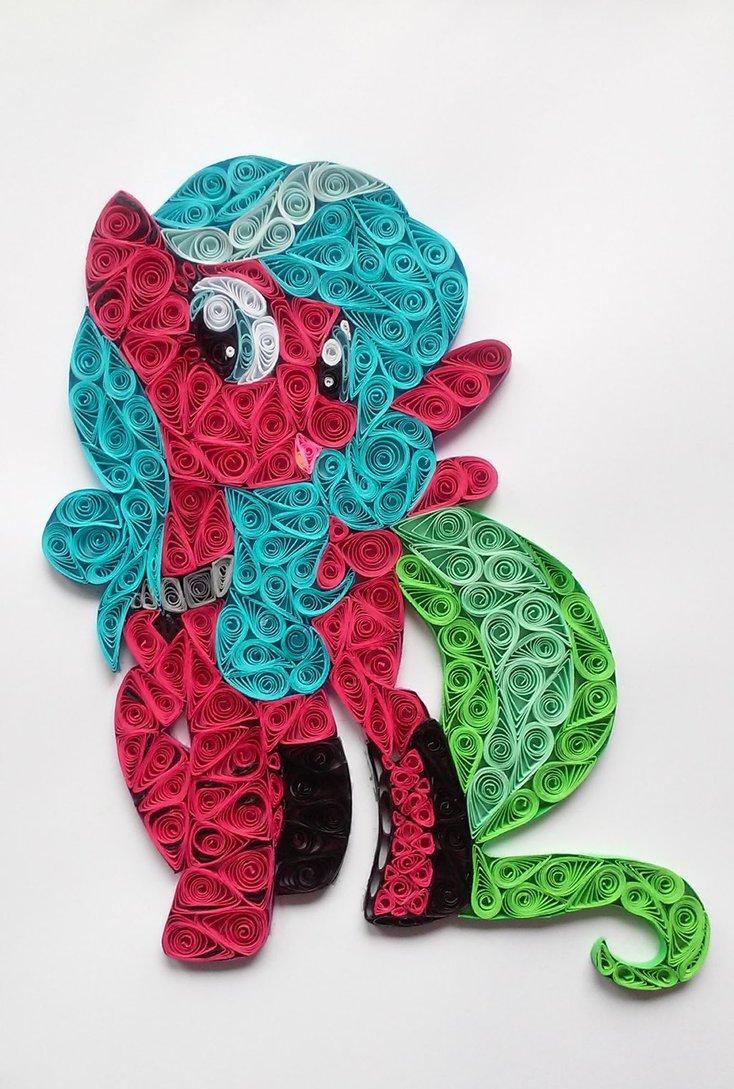 quilling   gloria  mlp oc  by sszymon14-