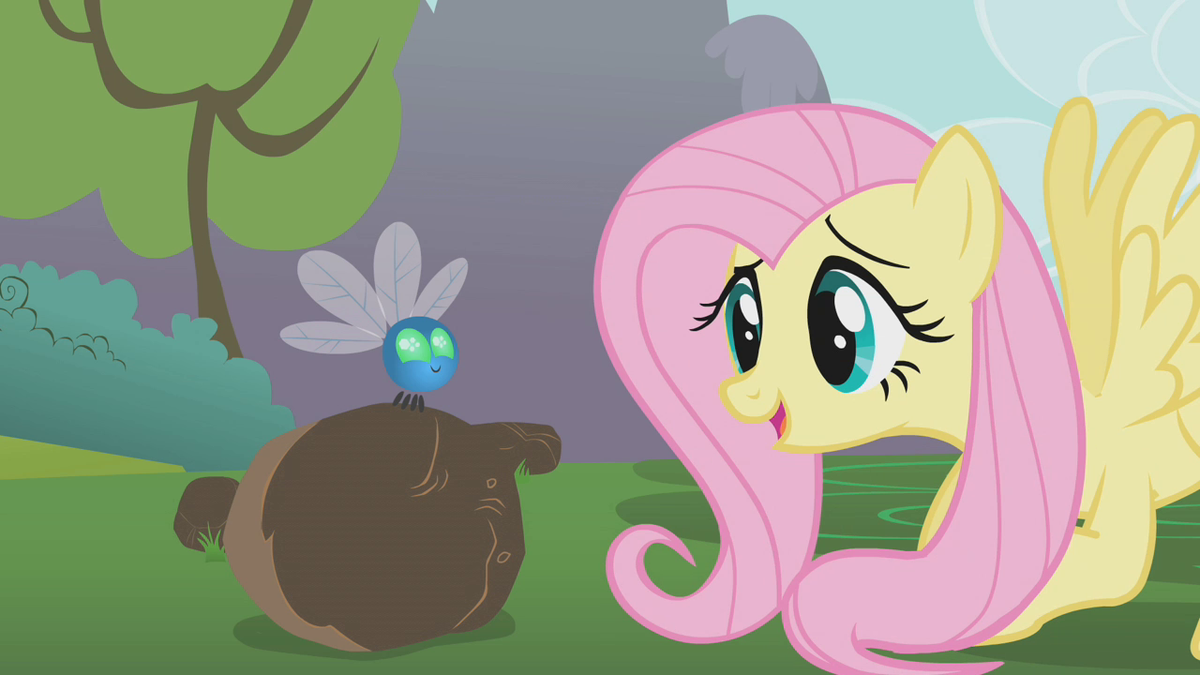 Fluttershy meets a parasprite S1E10