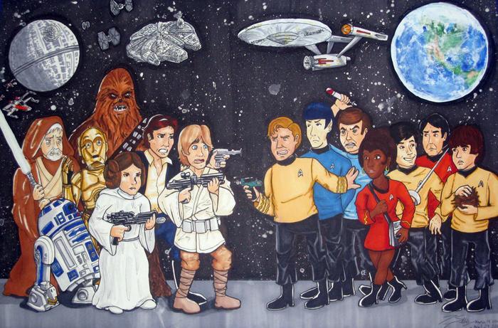 Star Wars vs  Star Trek by Hapo57