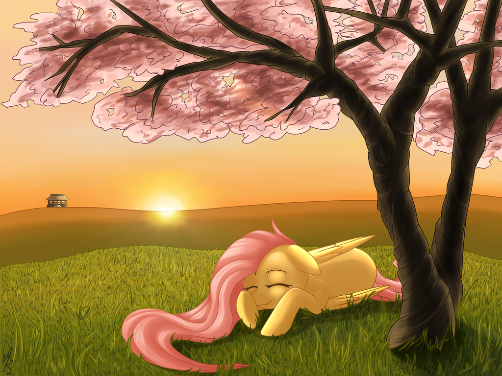 fluttershy in japan  by kitemegan-d8p59e