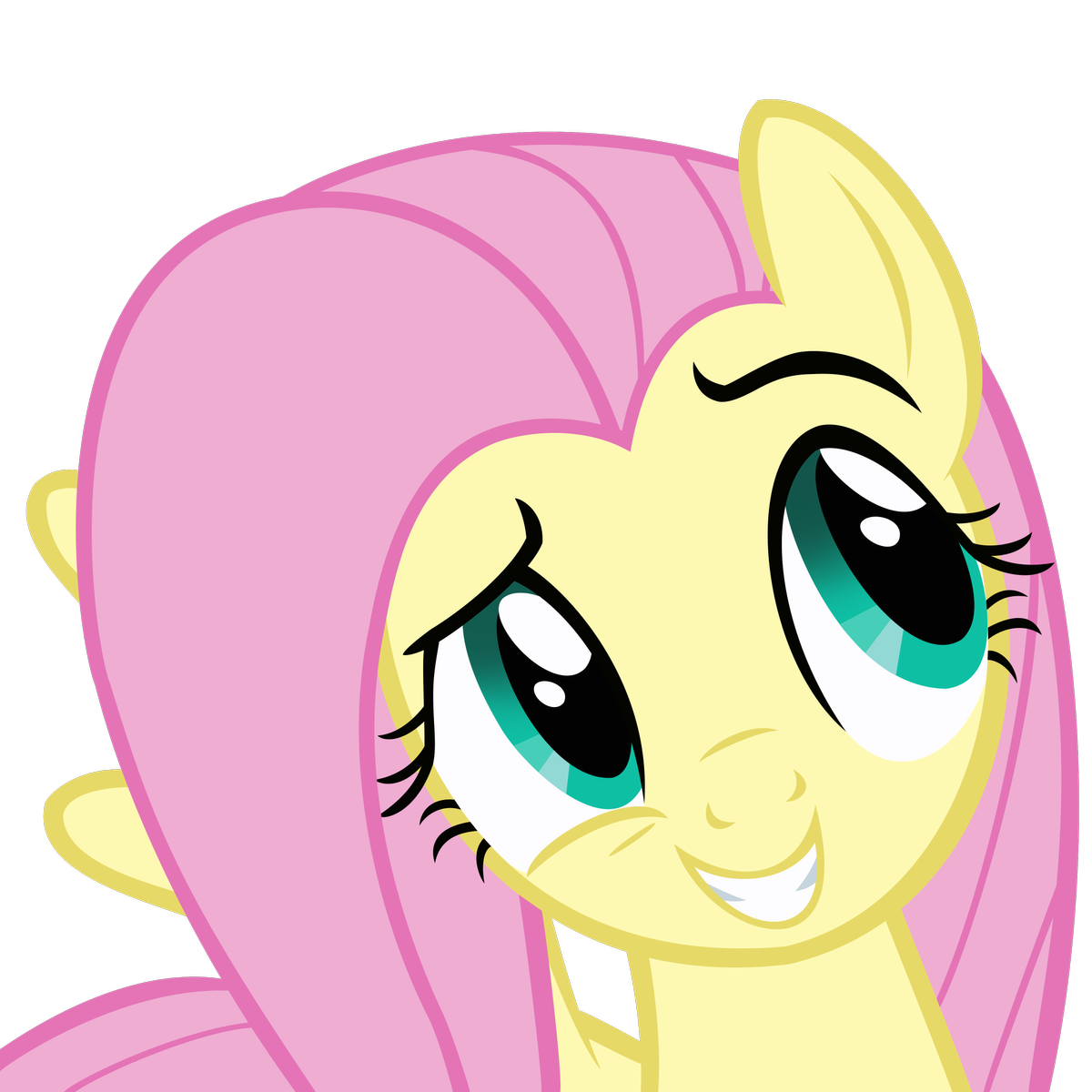 fluttershy before flutterbat  vector  by