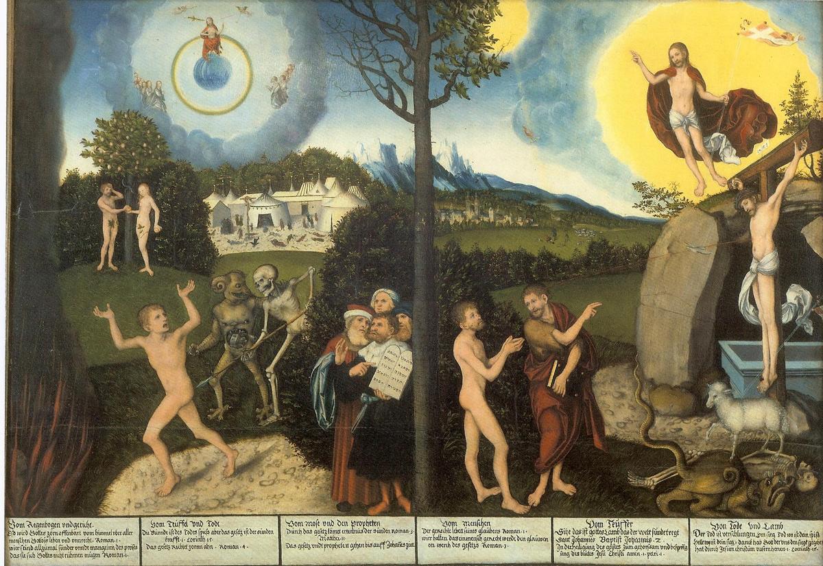 cranach gesetz und gnade gotha