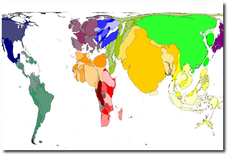 Karte-Weltbevoelkerung
