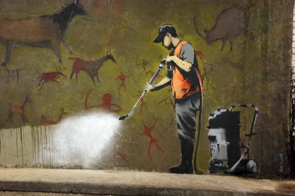 banksy graffiti removal