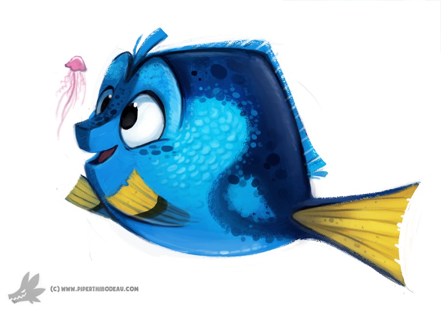 daily painting 758  dory by cryptid crea