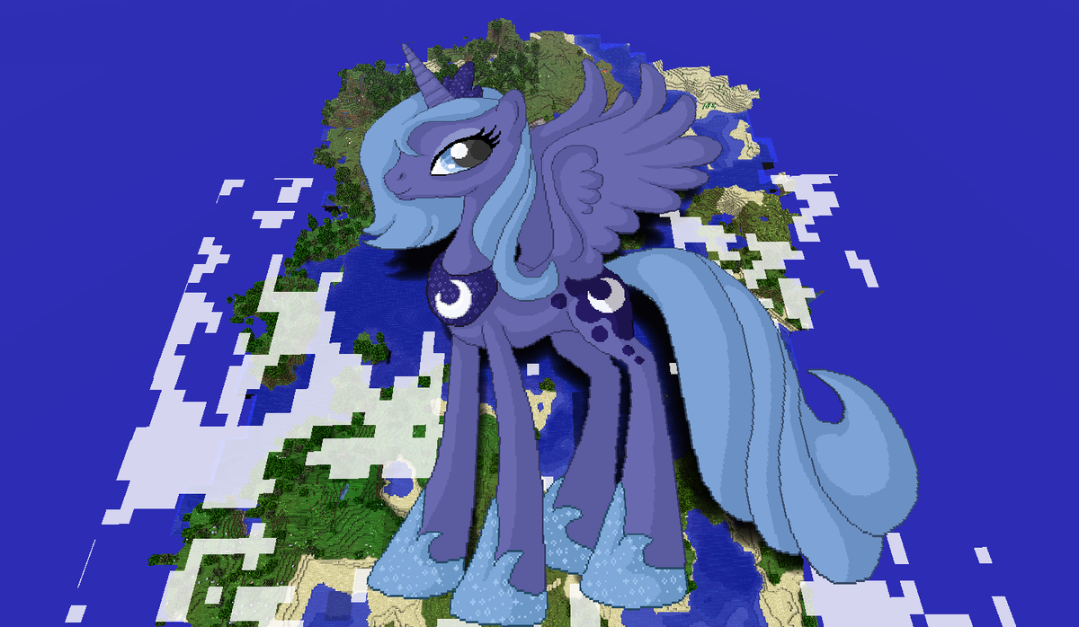 princess luna minecraft by theunknown644