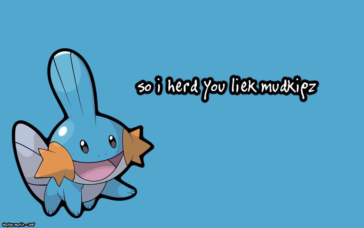 so i herd you leik mudkipz  by AngelPop