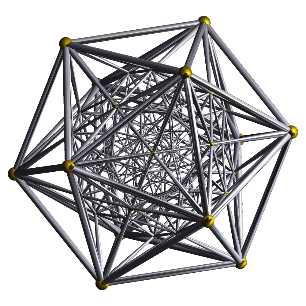 Schlegel wireframe 600-cell vertex-cente