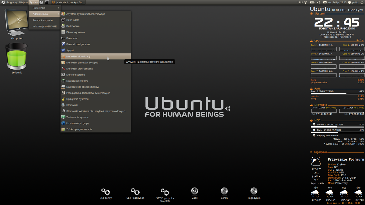 Ubuntu desktop by philip100