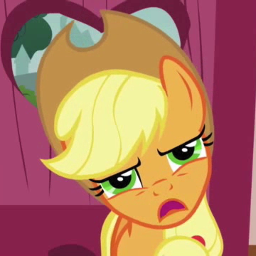 107 - applejack reaction face screencap