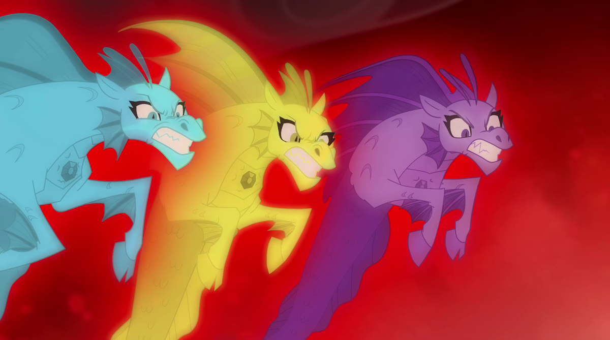The Dazzlings27 siren forms about to att