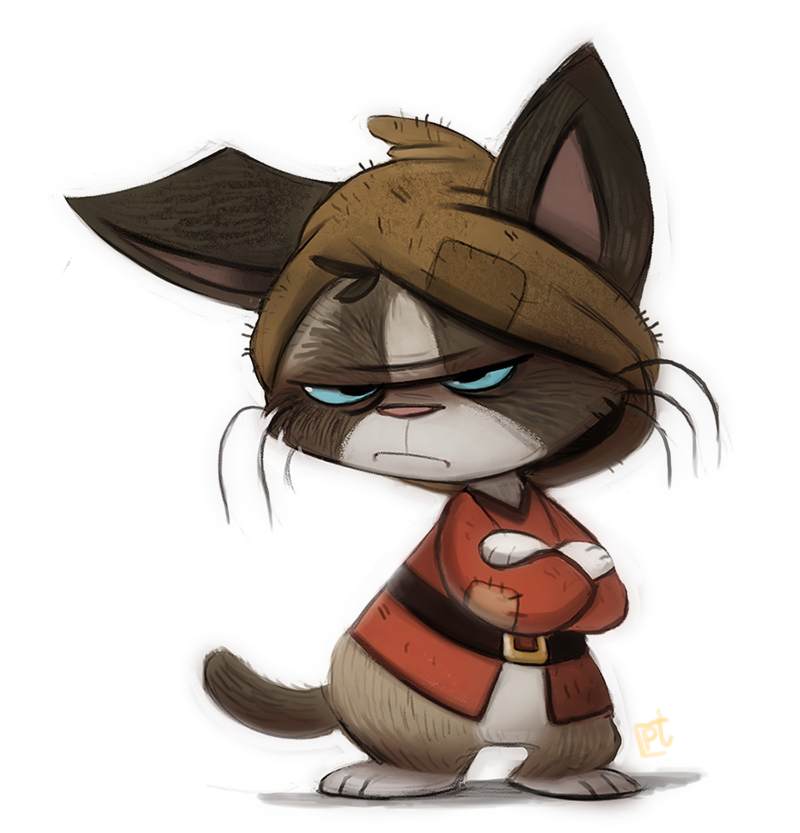 day 741   sketch dailies   grumpy cat dr