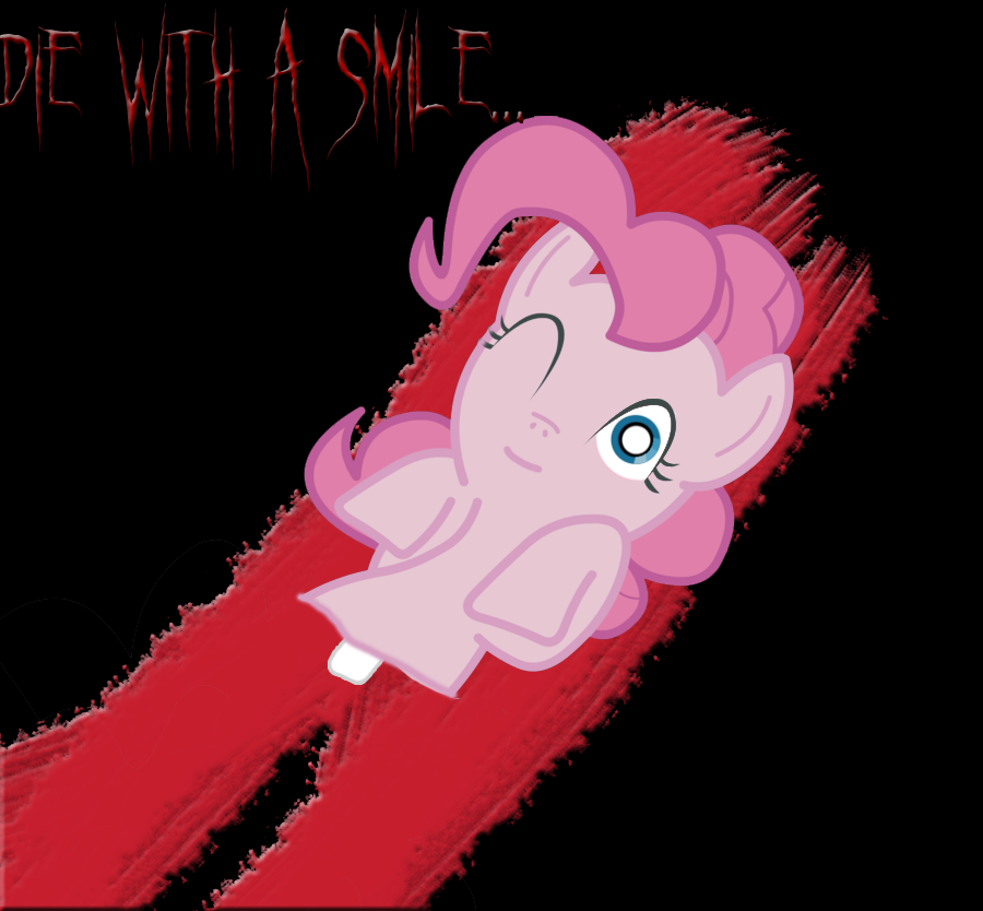pinkie pie  die with a smile by ponybwob