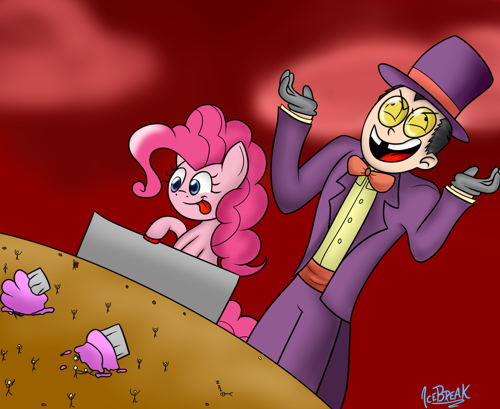 the warden and pinkie pie by icebreak23-