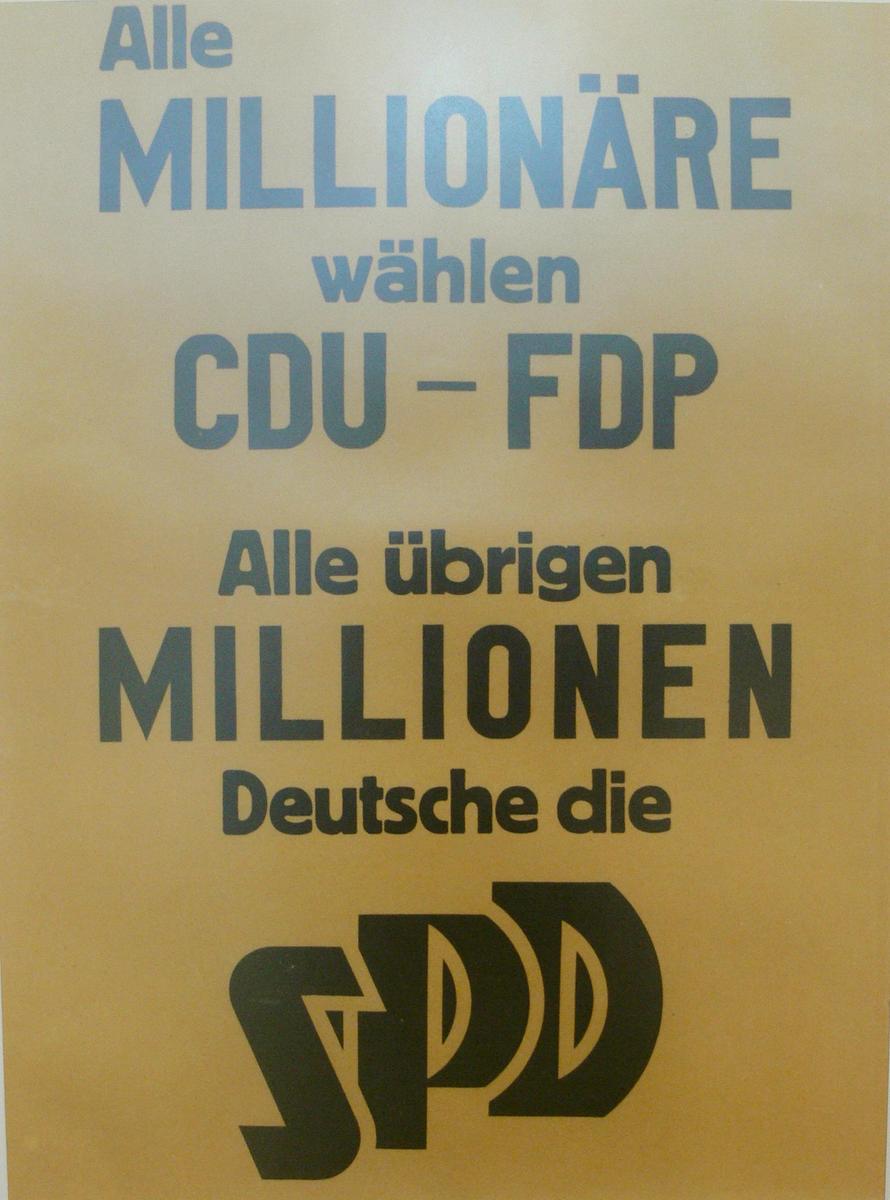 Wahlplakat SPD 1949