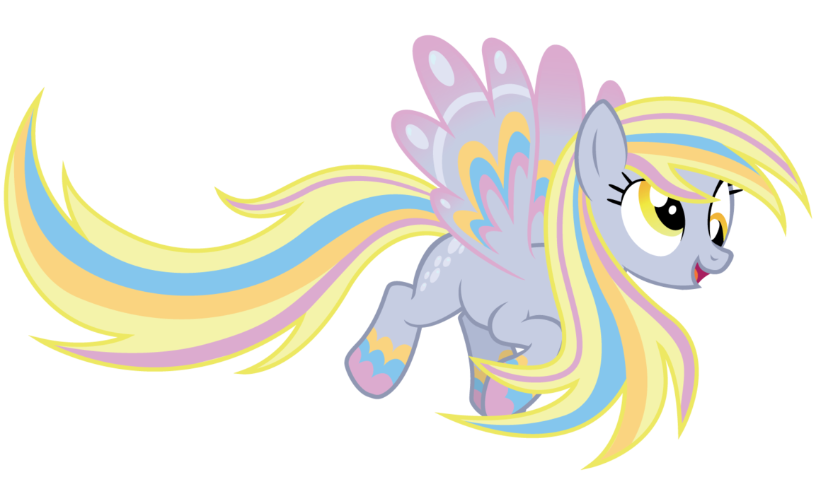 rainbow power derpy hooves by jakerasche