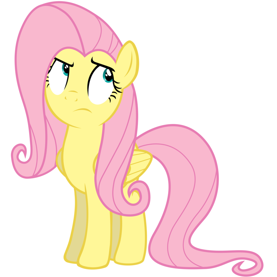 fluttershy roll eyes by yanoda-d4xir6j