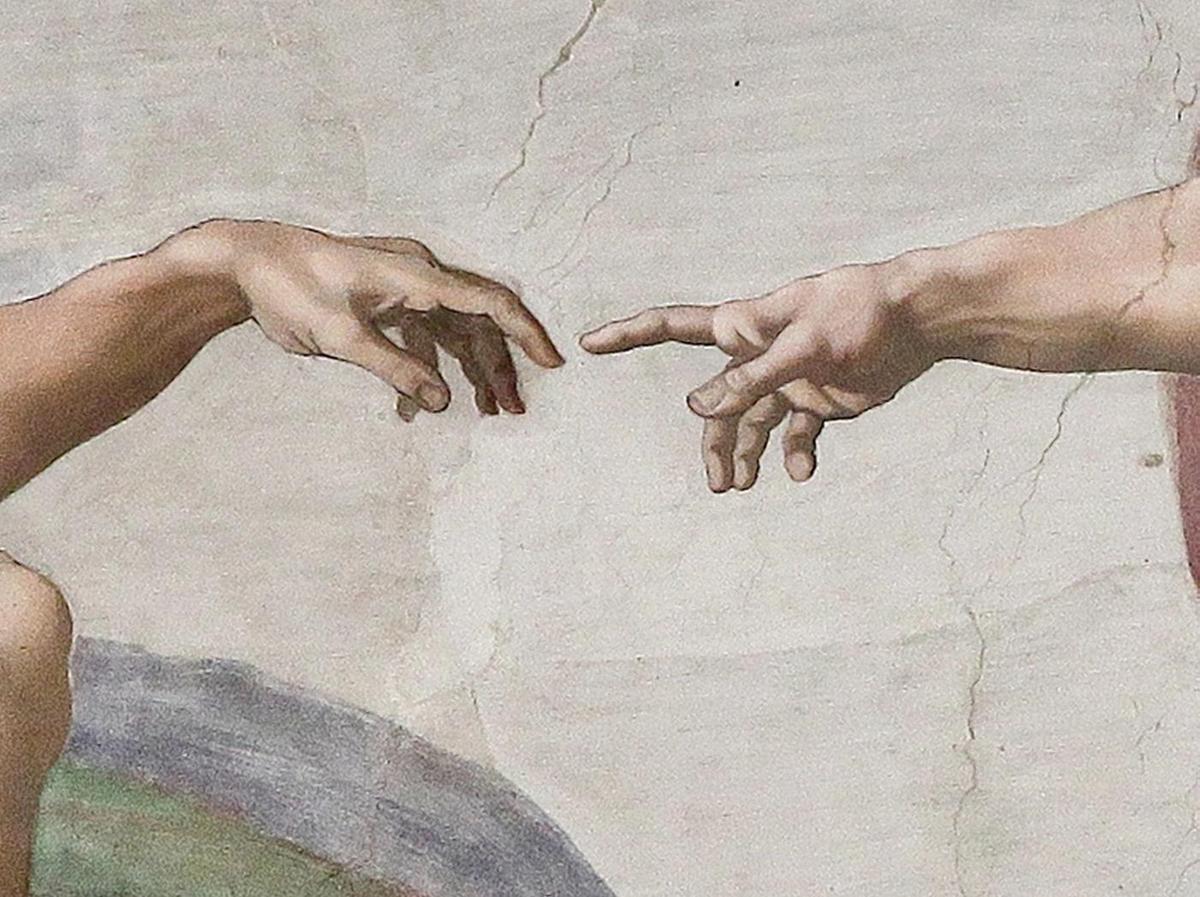 Creation of Adam 28Michelangelo29 Detail