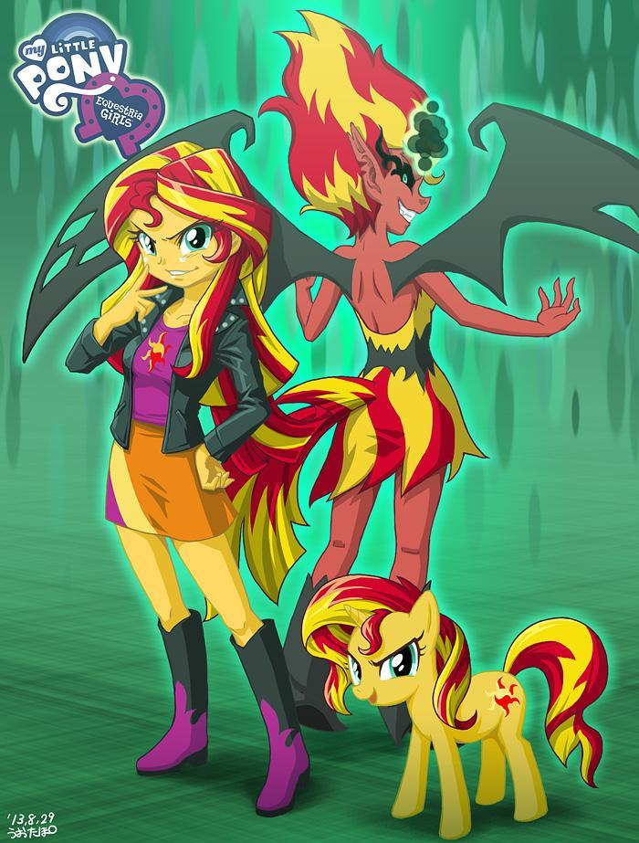 equestria girls sunset shimmer by uotapo